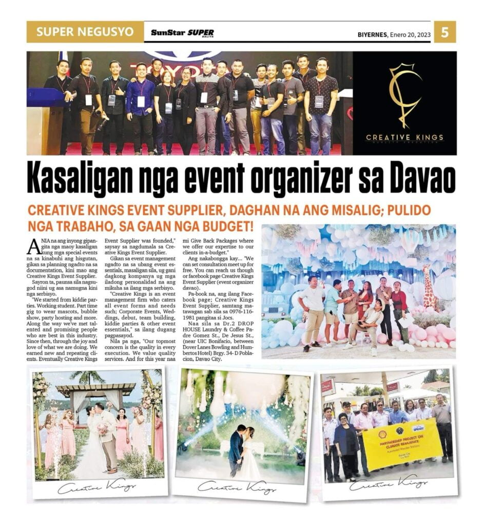 corporate event planner in davao